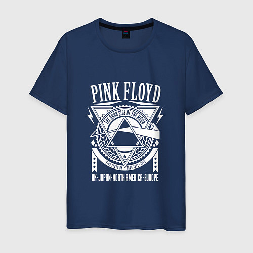 Мужская футболка Pink Floyd / Тёмно-синий – фото 1