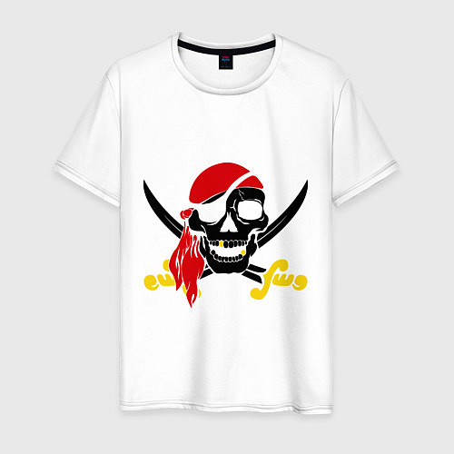 Мужская футболка Пиратская футболка / Белый – фото 1