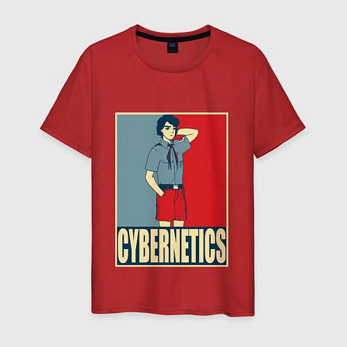 Мужская футболка Cybernetics / Красный – фото 1