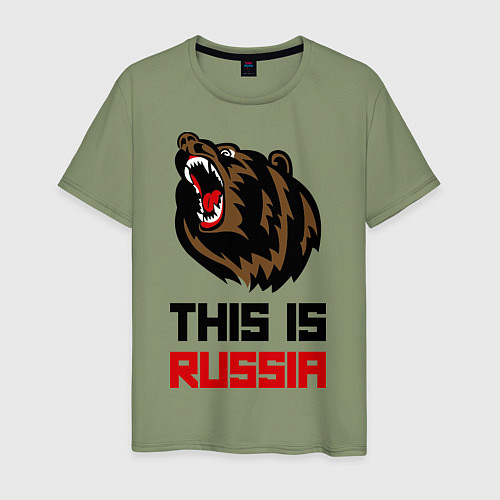 Мужская футболка This is Russia / Авокадо – фото 1