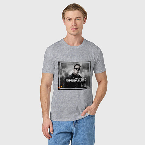 Мужская футболка Van Damme / Меланж – фото 3