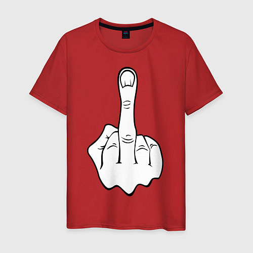 Мужская футболка Fuck / Красный – фото 1