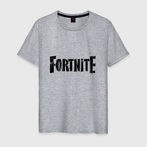Мужская футболка Fortnite Logo / Меланж – фото 1