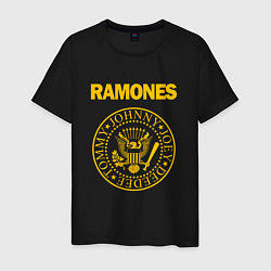 Футболка хлопковая мужская Ramones цвета черный — фото 1