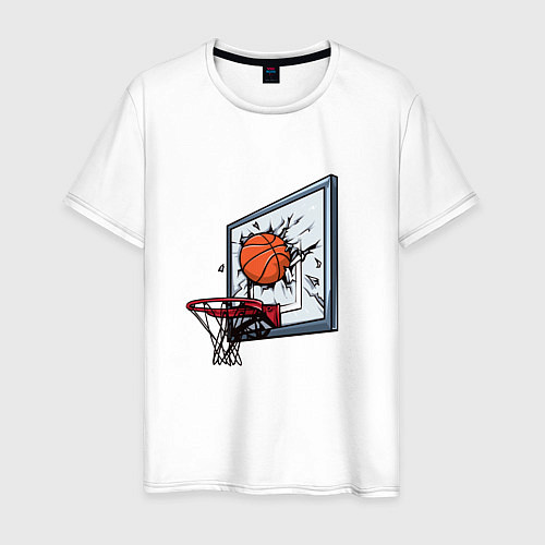 Мужская футболка Уличный баскетбол / Белый – фото 1