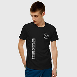 Футболка хлопковая мужская Mazda Style, цвет: черный — фото 2