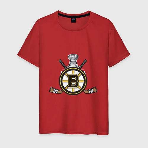 Мужская футболка Boston Bruins Hockey / Красный – фото 1