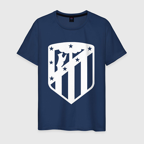 Мужская футболка FC Atletico Madrid / Тёмно-синий – фото 1