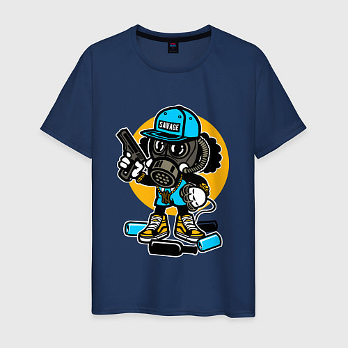 Мужская футболка Street Savage / Тёмно-синий – фото 1