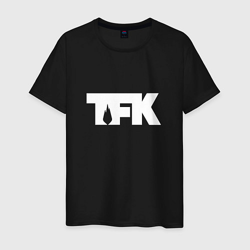 Мужская футболка TFK: White Logo / Черный – фото 1