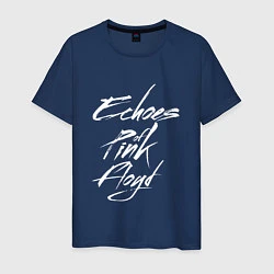 Футболка хлопковая мужская Echoes of Pink Floyd, цвет: тёмно-синий
