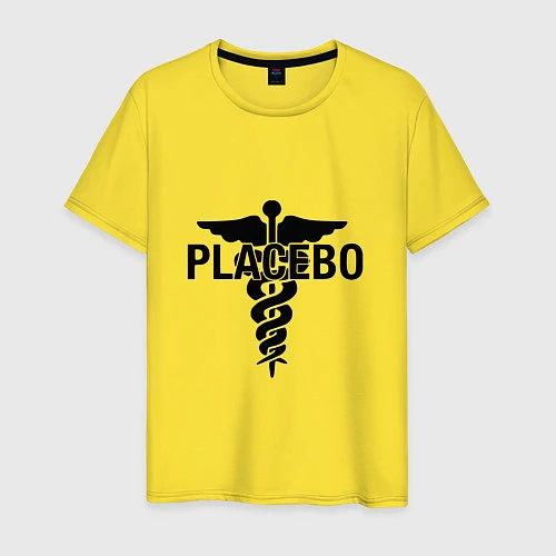 Мужская футболка Placebo / Желтый – фото 1