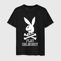 Футболка хлопковая мужская Play Dalnoboy, цвет: черный