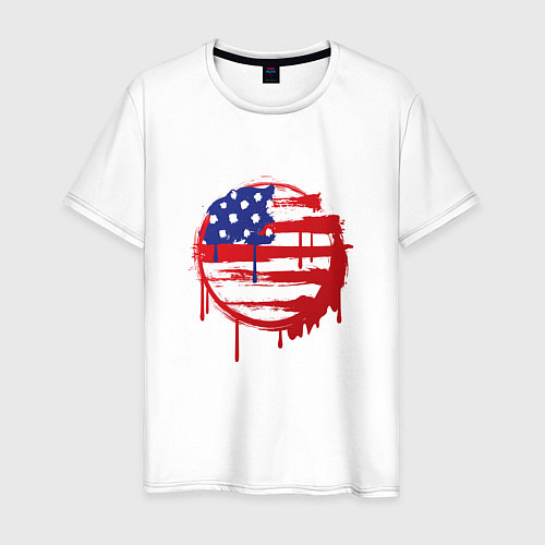 Мужская футболка Кровавая Америка / Белый – фото 1