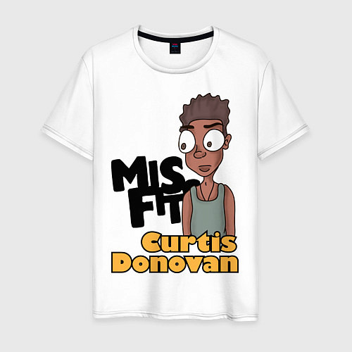 Мужская футболка Misfits: Curtis Donovan / Белый – фото 1