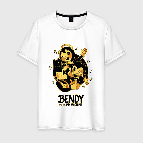Мужская футболка Bendy and the ink machine / Белый – фото 1