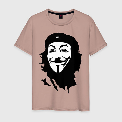 Мужская футболка Vendetta Chegevara / Пыльно-розовый – фото 1