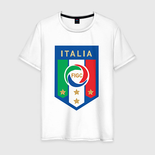 Мужская футболка Italia FIGC / Белый – фото 1