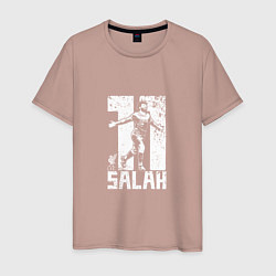 Футболка хлопковая мужская Salah 11, цвет: пыльно-розовый