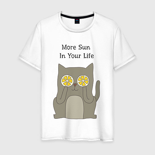 Мужская футболка More Sun In Your Life / Белый – фото 1
