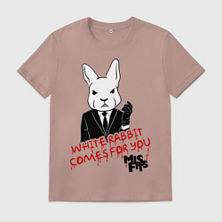Мужская футболка Misfits: White rabbit