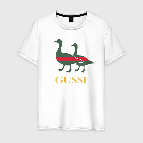 Мужская футболка GUSSI GG / Белый – фото 1