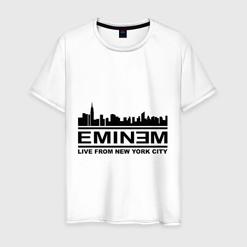 Мужская футболка Eminem: Live from NY / Белый – фото 1