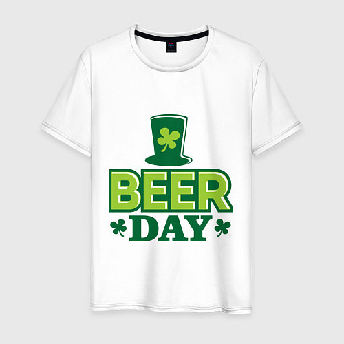 Мужская футболка Beer day / Белый – фото 1