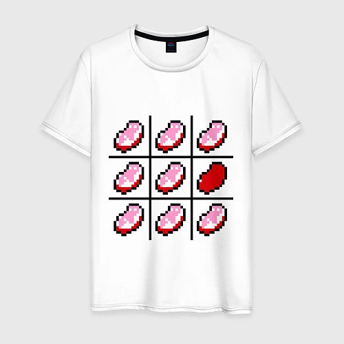 Мужская футболка Minecraft Hearts / Белый – фото 1