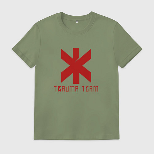 Мужская футболка Cyberpunk 2077: TRAUMA TEAM / Авокадо – фото 1