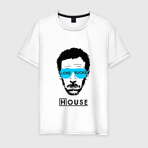 Мужская футболка Love Sucks: MD House / Белый – фото 1