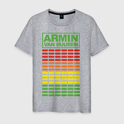 Футболка хлопковая мужская Armin van Buuren: EQ, цвет: меланж