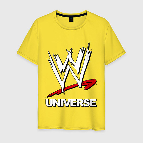 Мужская футболка WWE universe / Желтый – фото 1