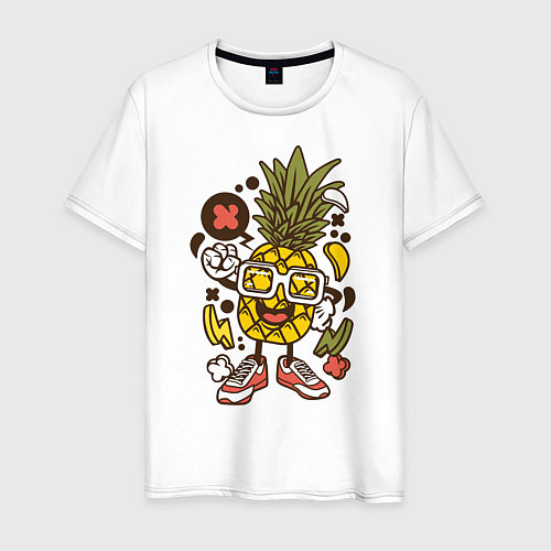 Мужская футболка Летний ананас / Белый – фото 1