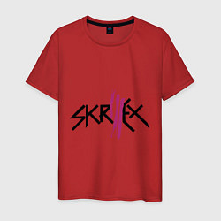 Футболка хлопковая мужская Skrillex: violet, цвет: красный
