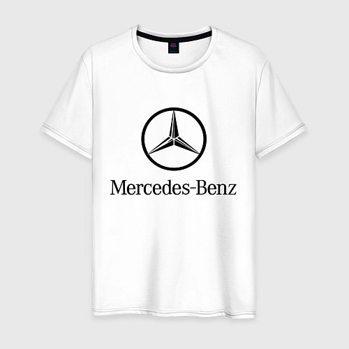 Мужская футболка Logo Mercedes-Benz / Белый – фото 1