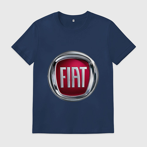 Мужская футболка FIAT logo / Тёмно-синий – фото 1
