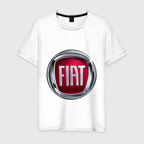 Мужская футболка FIAT logo / Белый – фото 1