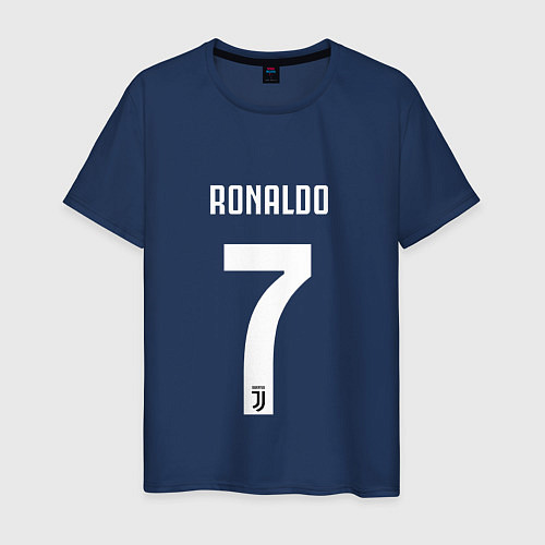 Мужская футболка RONALDO 7 / Тёмно-синий – фото 1
