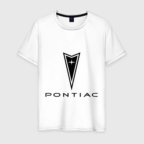 Мужская футболка Pontiac logo / Белый – фото 1