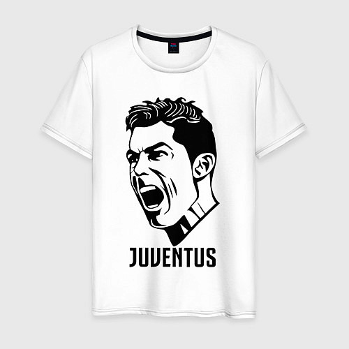 Мужская футболка Juve Ronaldo / Белый – фото 1