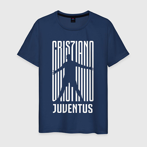 Мужская футболка Cris7iano Juventus / Тёмно-синий – фото 1