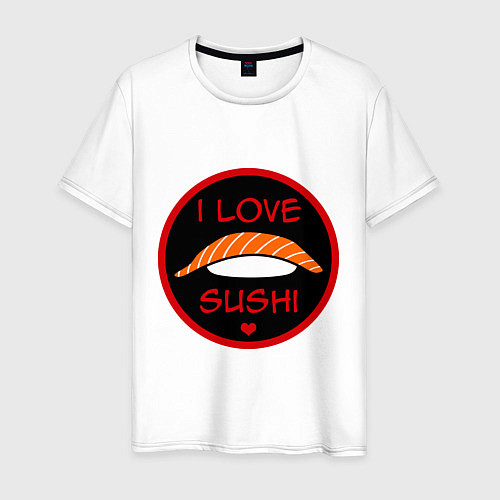 Мужская футболка Love Sushi / Белый – фото 1