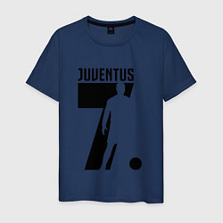 Футболка хлопковая мужская Juventus: Ronaldo 7, цвет: тёмно-синий