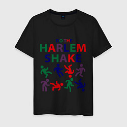 Футболка хлопковая мужская Do The Harlem Shake, цвет: черный