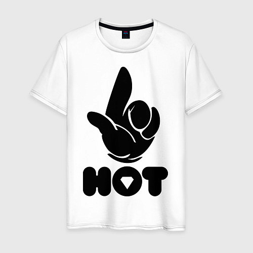 Мужская футболка This is hot / Белый – фото 1