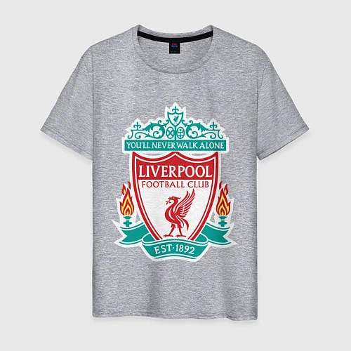 Мужская футболка Liverpool FC / Меланж – фото 1