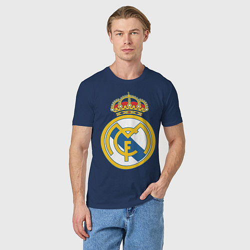 Мужская футболка Real Madrid FC / Тёмно-синий – фото 3