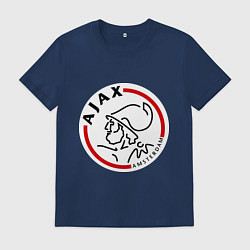 Футболка хлопковая мужская Ajax FC, цвет: тёмно-синий