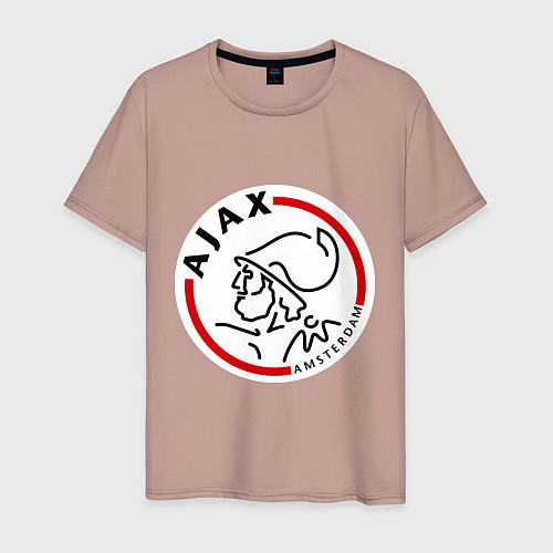 Мужская футболка Ajax FC / Пыльно-розовый – фото 1
